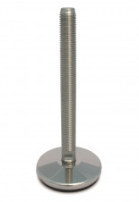 Stainless steel feet – medium load – Stainless steel adjustable feet Ø 75, fixed screw with 5° tilt, medium load